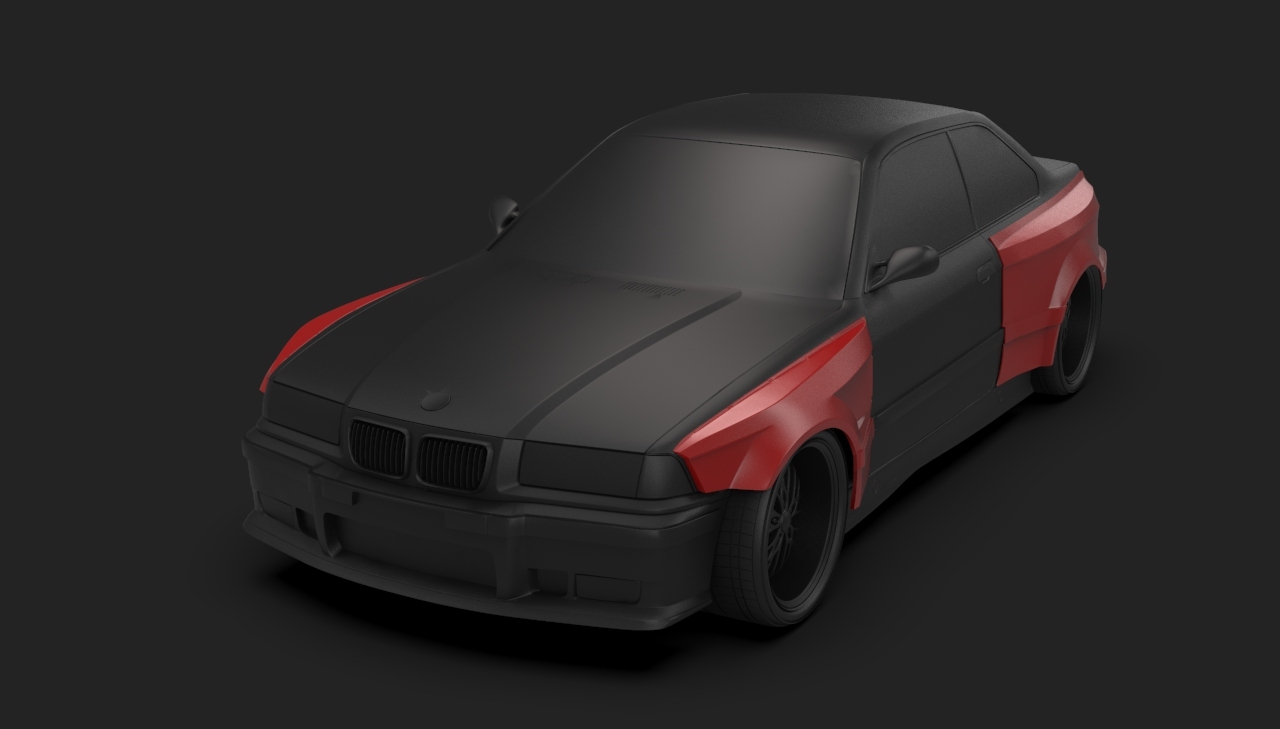 Diseño widebody kit m3 e36