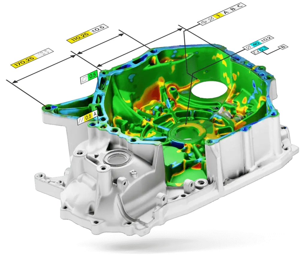 Metrología carcasa transmisión