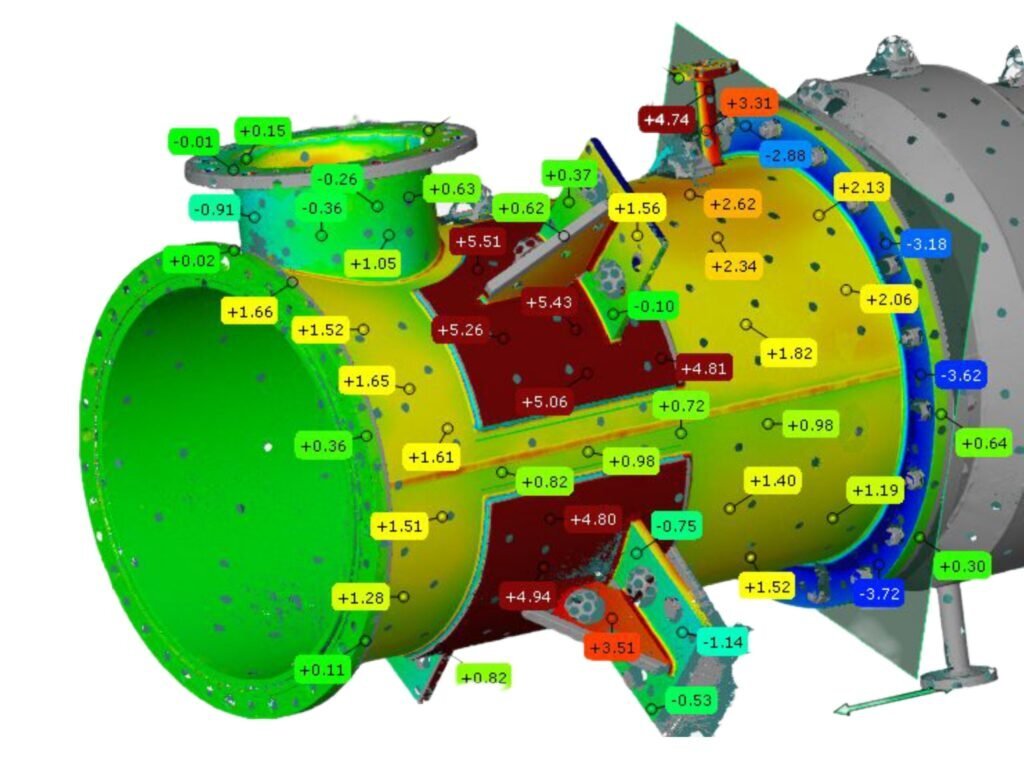 Escaneo 3D mapa de calor
